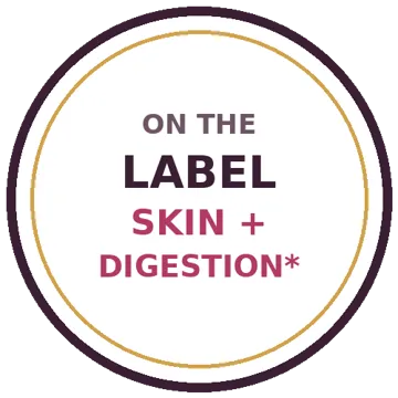 Label claims: skin vitality and digestion